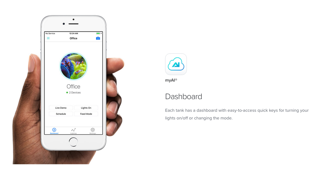 Detail photo for Aqua Illumination AI Prime 16 Smart Freshwater LED Light - Black Body