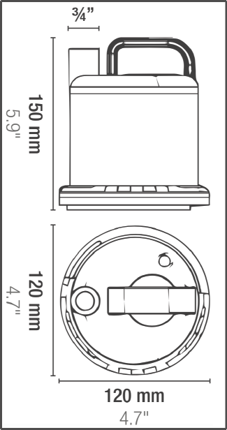 Detail photo for Sicce Ultra Zero Utility Pump
