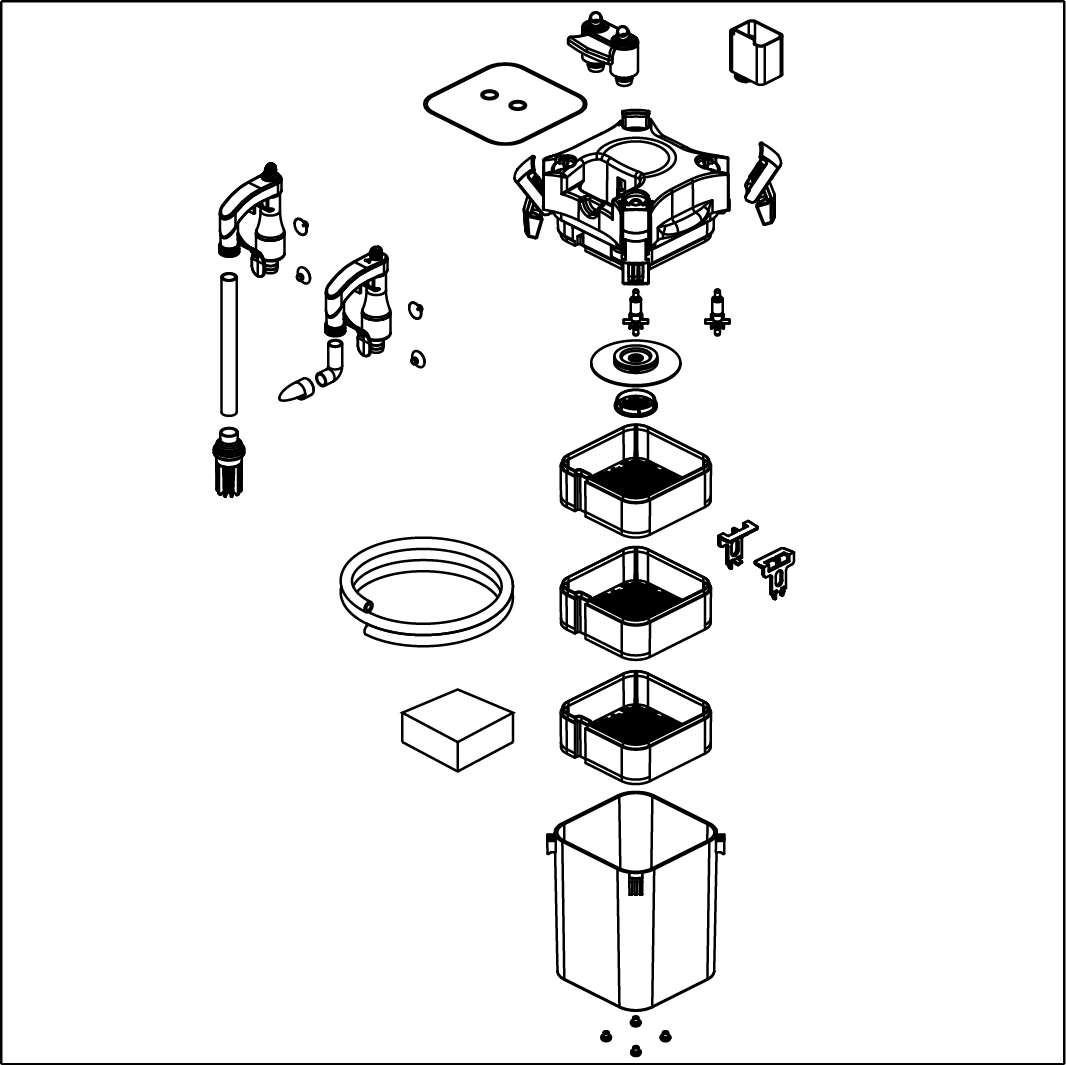 Detail photo for Sicce WHALE 120 Canister Filter Black (140 GPH)