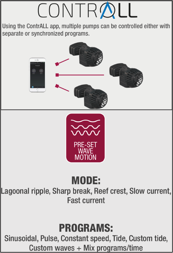 Detail photo for Sicce XStream SDC Powerhead (270 - 2250 GPH)