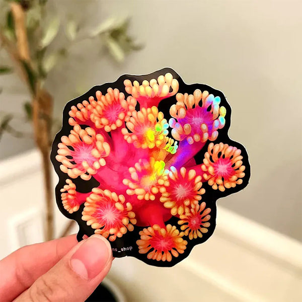 Golden Inferno Goniopora Sticker