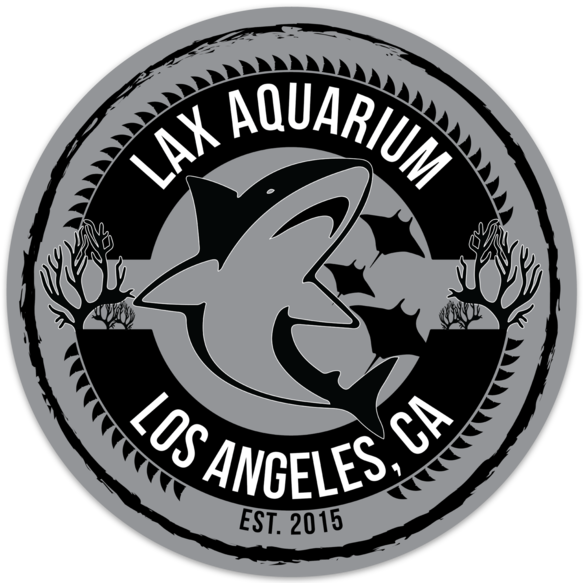 Round LAX Aquarium Sticker